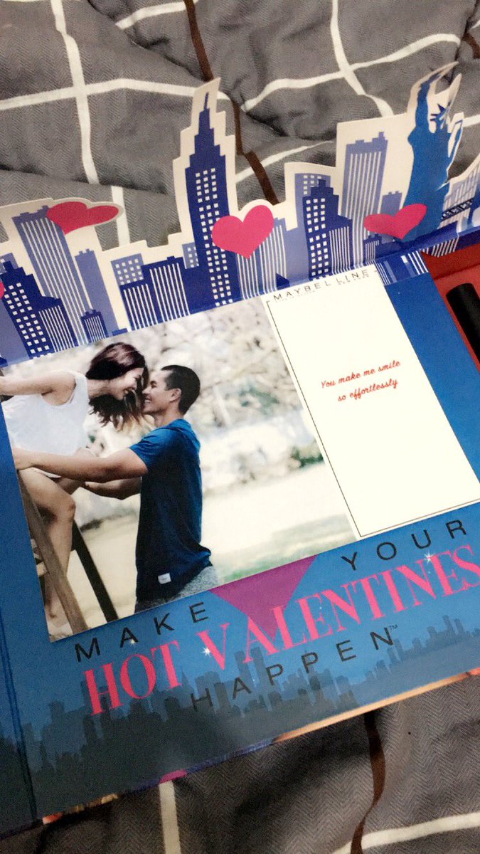 iamrheabue's tweet photo. Sweetest package ever! Thanks @MaybellinePH ❤️❤️❤️ #JRhules (snapchat: buerhea) https://t.co/k55yAhUhJe