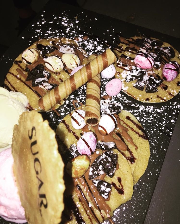 sugar_ldnrd's tweet photo. Calling all dessert lovers! We're getting ready for the Easter weekend here at sugar! Specials coming soon! 🐰🍫🍭🍦 https://t.co/d3FYazWfIq