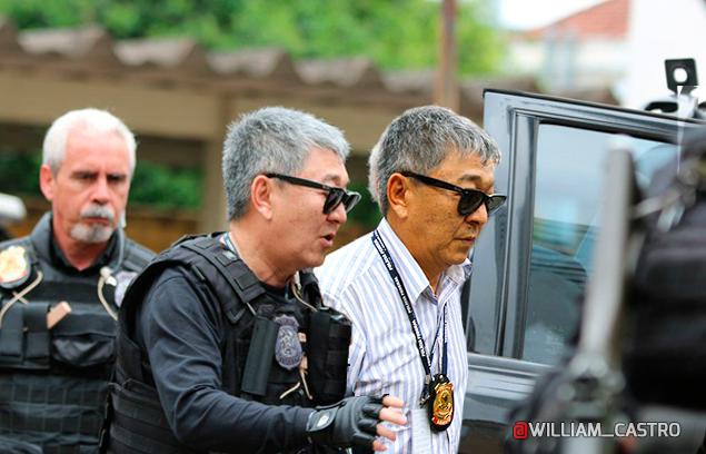 Momento da prisão do Japonês da Federal efetuada pelo próprio Japonês da Federal