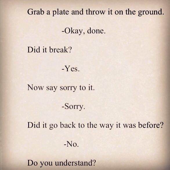 HallaronJane's tweet photo. I agree, you are sorry. #movingforward https://t.co/WiuoXaJ0yY