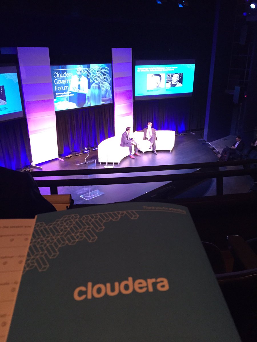 DynamicLogic's tweet image. Listening to DJ Patil @ClouderaGov