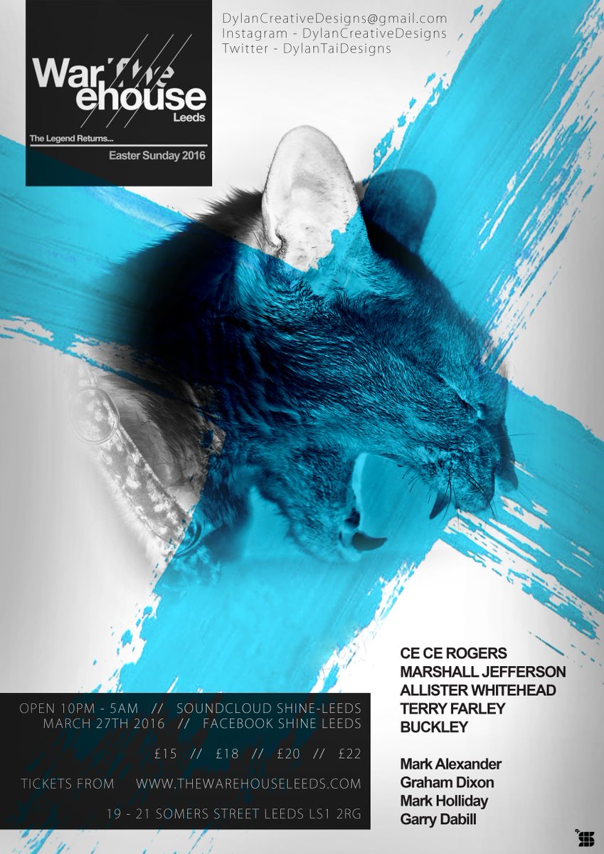 DylanTaiDesigns's tweet photo. @Warehouse_Leeds Concept Promo Design, would love to get some feedback your design work is a huge inspiration to me https://t.co/jO3HkwPifp