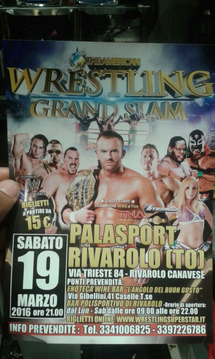 RealNickAldis's tweet image. Heading to Italy this weekend for @IWSWRESTLING!