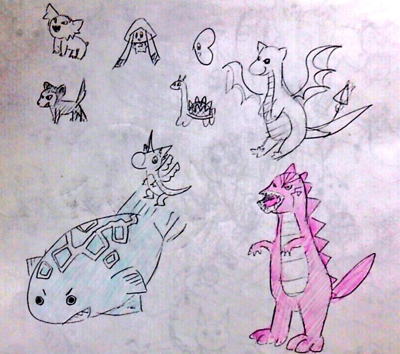 ポケモンうろ覚えシリーズ①
一切資料を見ずに描いてます。本人は至って真面目です。全部分かった人はポケモン博士! 