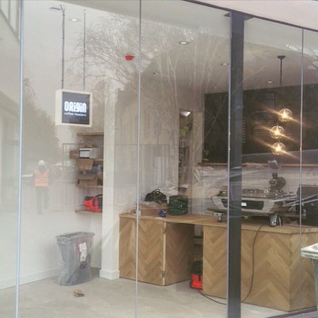 origincoffee's tweet photo. The #AircraftFactory in #Hammersmith is taking shape. #keesvanderwestern #ComingSoon https://t.co/4joGu44pQy