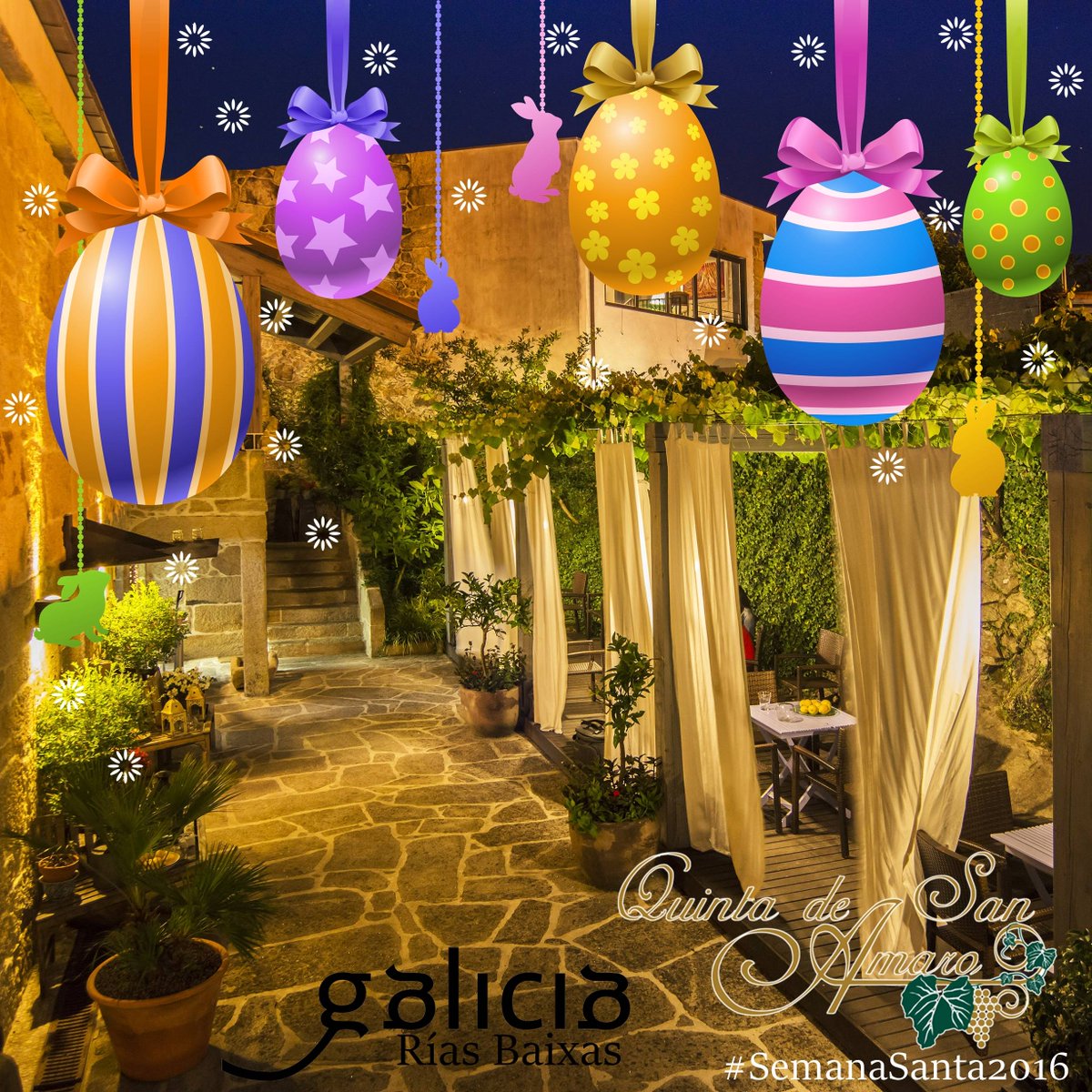#SemanaSanta entre viñedos en las #RiasBaixas by @quintasanamaro Hotel y Restaurante en Meaño @visitarousa