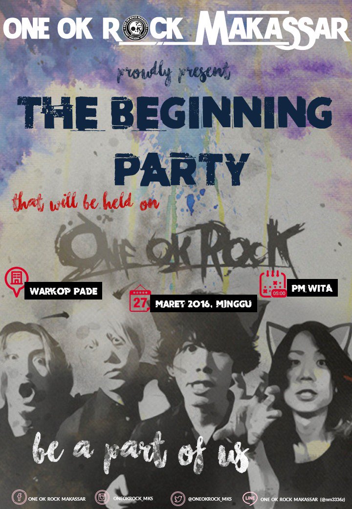 shal_band's tweet photo. #THEBEGINNING #PARTY
#ONEOKROCK 
@ONEOKROCK_MKS 
@ONEOKROCK_INDO 
@oneokrockworld 
@ONEOKROCK_japan 
@ONEOKROCK_bot https://t.co/7roA4nmBsc