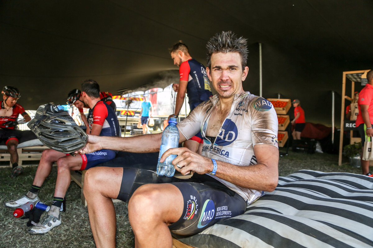 bells_athlete's tweet photo. What a hard day! First African team and 8th place on GC. Well done boys #shakeandbake https://t.co/KMMcZ14Lpq