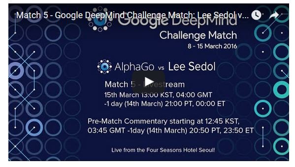 AlphaGo vient de gagner 4-1 le championnat du monde de jeu de go ! L'honneur humain est sauf, mais.. #deiexmachinis