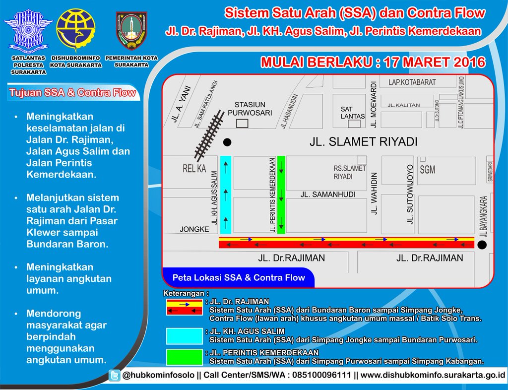 info terbaru #LalinSolo dari <a href="/hubkominfosolo/">hubkominfosolo</a>, ada 3 jalan yg akan diberlakukan sistem satu arah mulai 17 Maret.