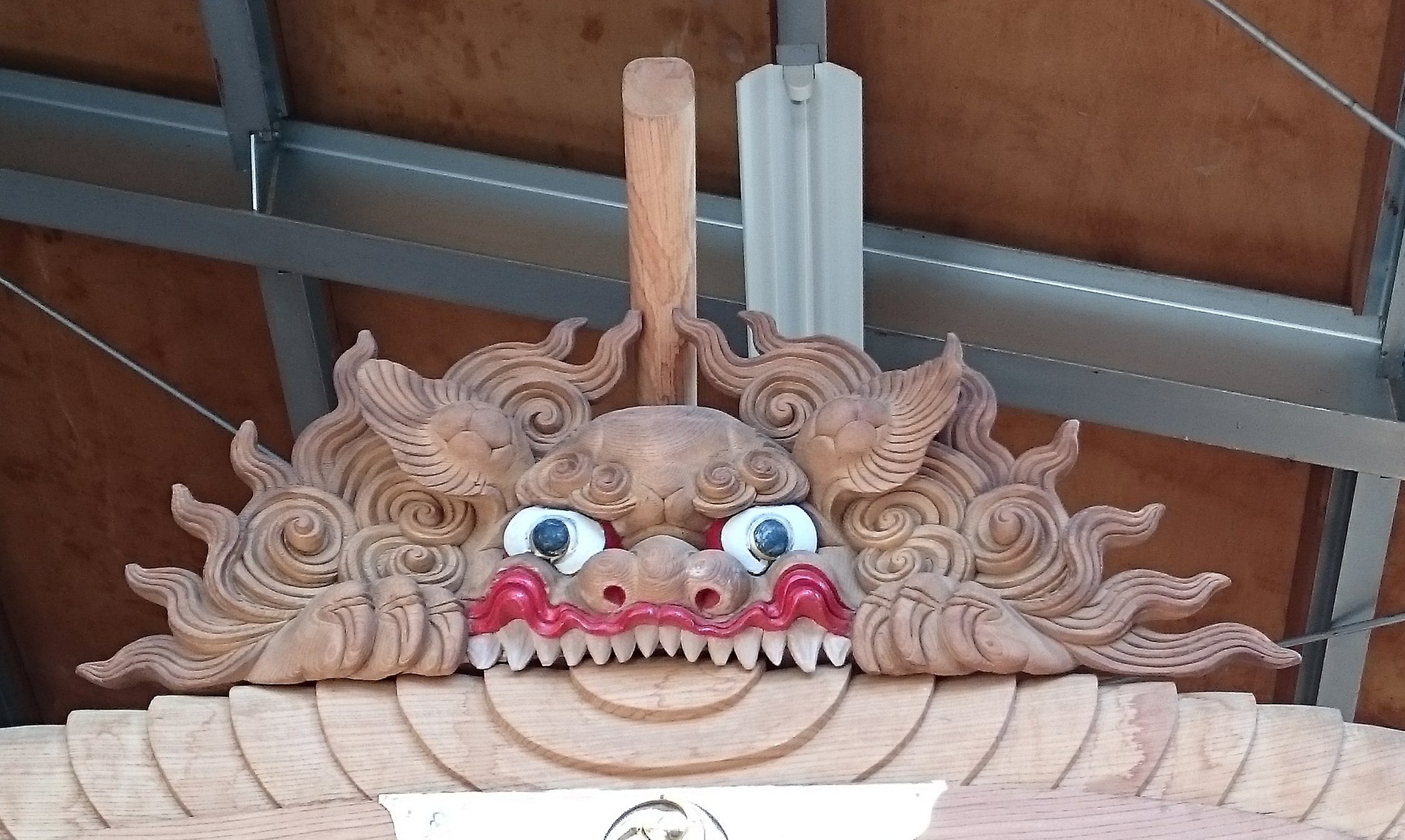 【値下げ中】だんじり　しがみ　獅噛　獅子　鬼熊　獅子噛 獅子噛 素人作 #だんじり#地車#獅子噛#しがみ#大阪#東大阪#彫刻