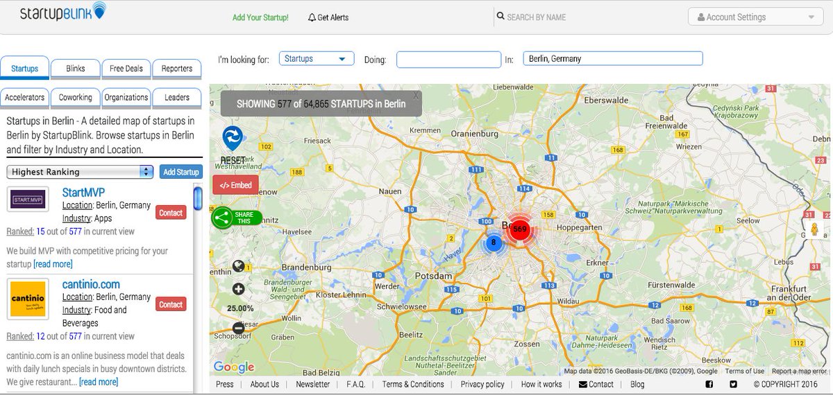 <a href="/StartMVP/">StartMVP</a> is ranked #1 out of 577 #startups in #Berlin Germany. Find them on the map at ow.ly/ZoayV