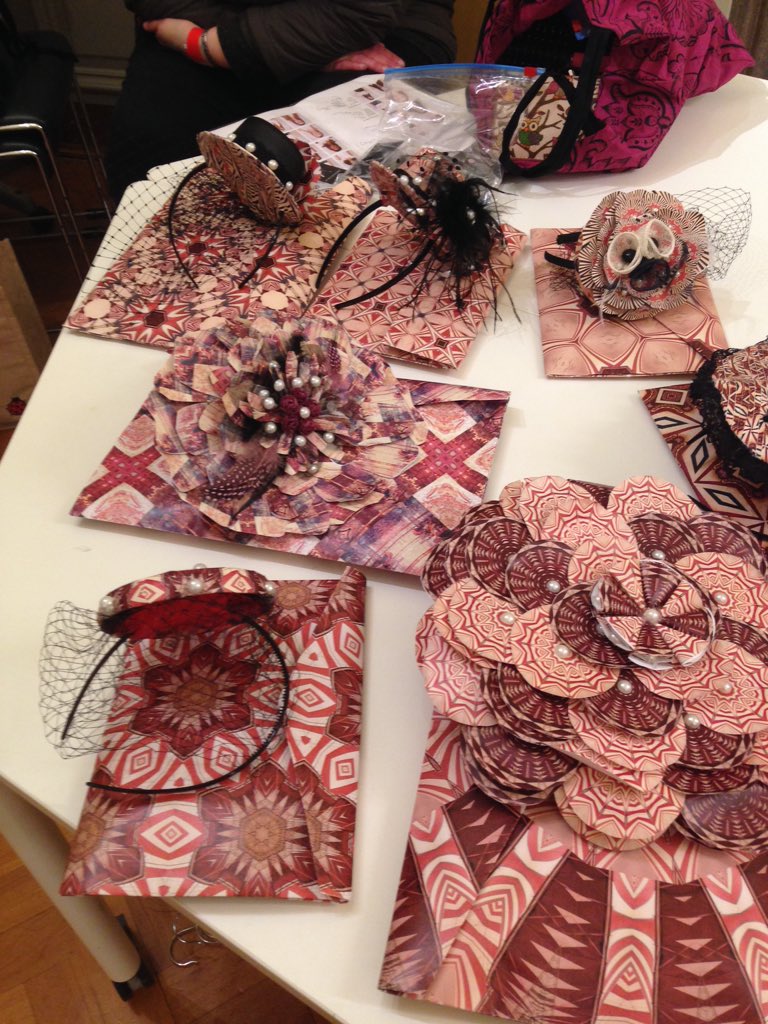 retail_abc's tweet photo. Fab paper fascinators and bags https://t.co/hIA2Ktk0nz
