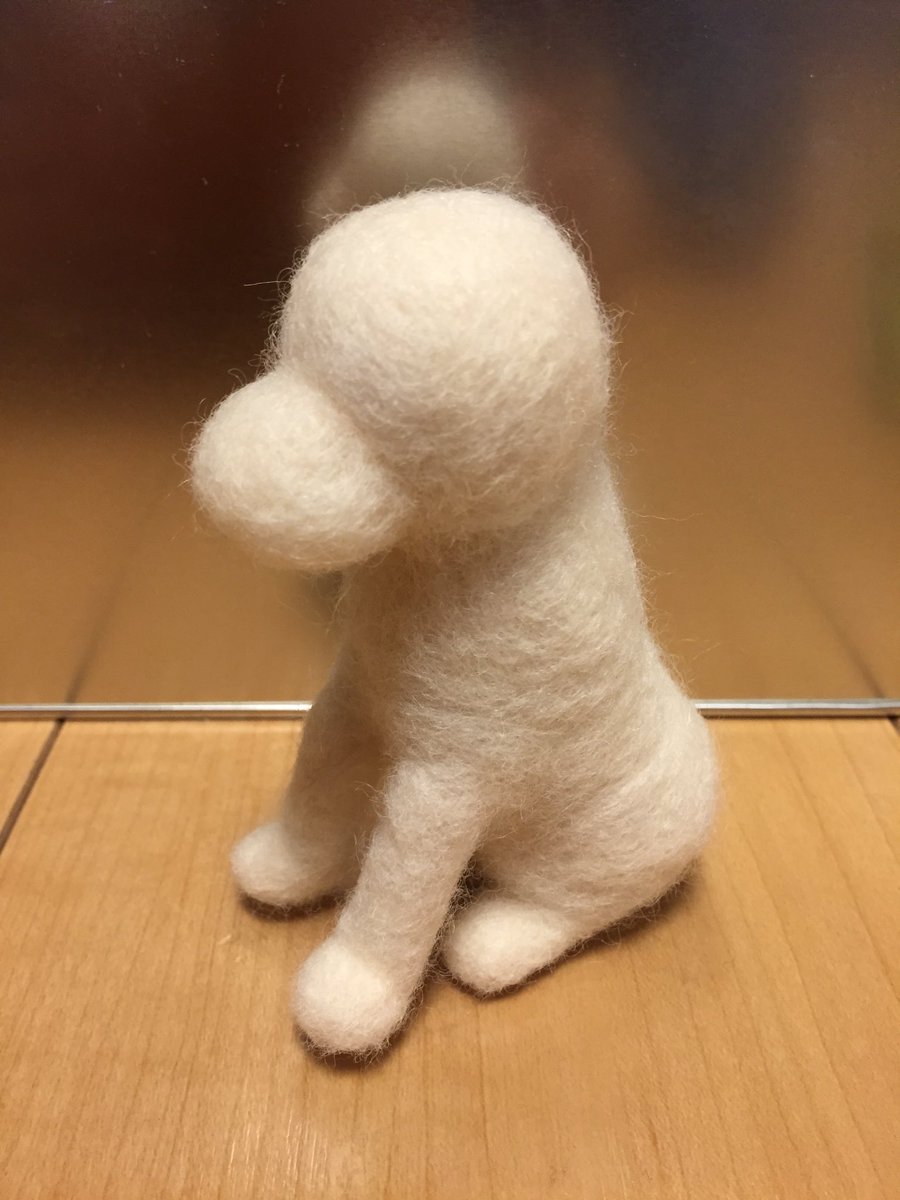 ちゅーさ على تويتر 犬作ってます 土台だけだと気持ち悪いね 羊毛フェルト T Co Vzj1kpqccl