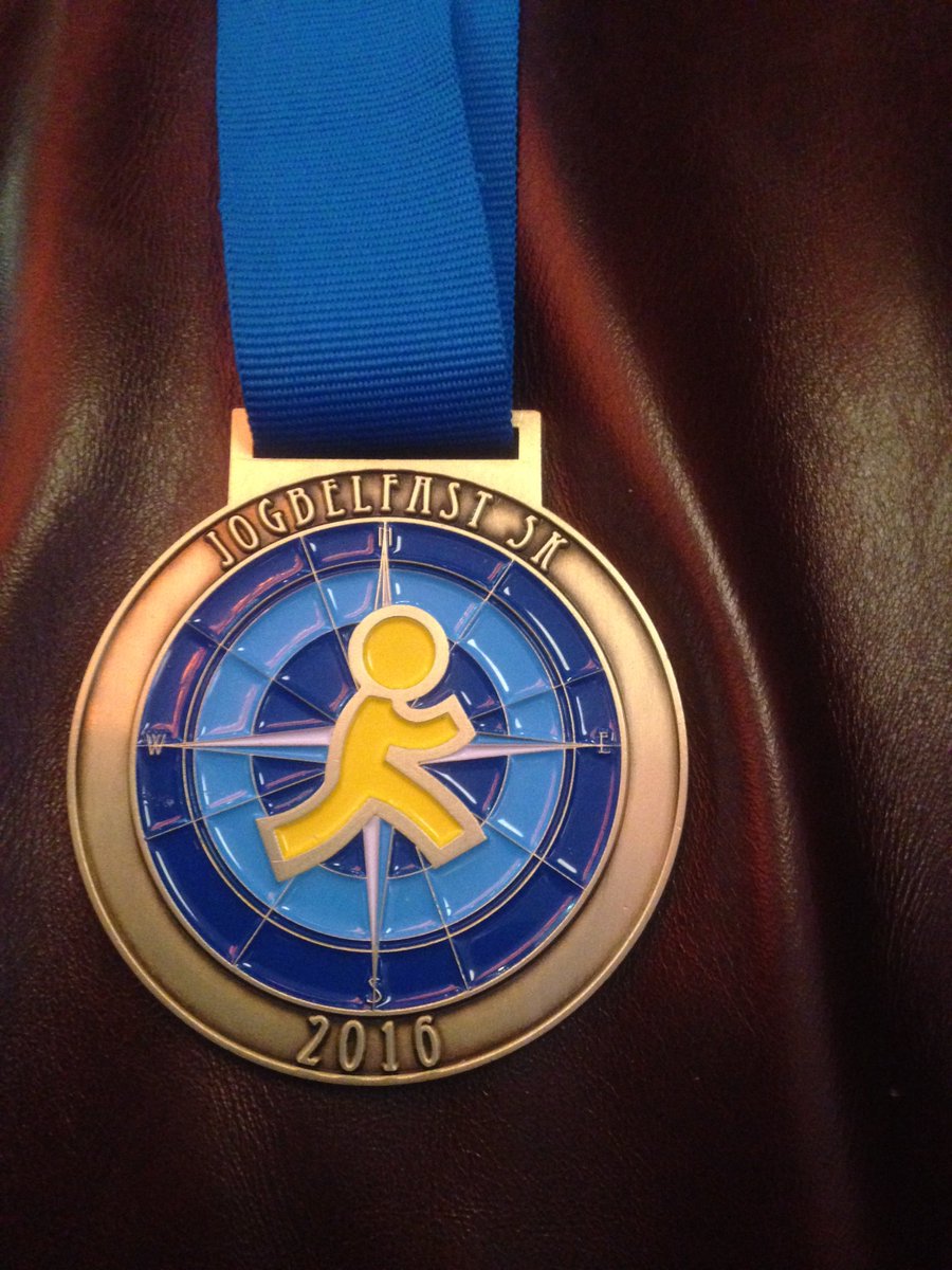 Thanks <a href="/ArmaghS/">Armagh Sports</a> for  the production of the Stuart Kennedy designed jogbelfast 5k medal <a href="/PHAnews/">Partnership for a Healthier America</a> <a href="/wehttam57/">Matt Shields</a>