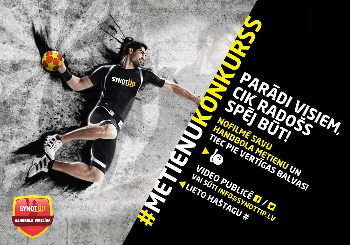 LVhandball's tweet photo. #MetienuKonkurss Laba ziņa tiem, kas vēl nepaguva uzfilmēt savu episko handbola metienu: https://t.co/3ZrVw3wjQ9 https://t.co/clrGnkB1fy