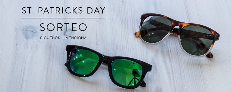 WolfnoirSun's tweet photo. ¡SORTEO 2 GAFAS!

1. Síguenos.
2. RT + Menciona con quién compartirás el premio.

Usa el HT #StPatricksWolfnoir https://t.co/GrdqPXtWK9