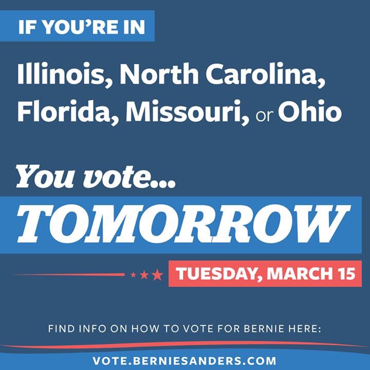 WeLoveBernie16's tweet photo. I have never ever been so proud to go out and vote for a true, honest politician like @BernieSanders #OhioForSanders https://t.co/2knWYDq88i