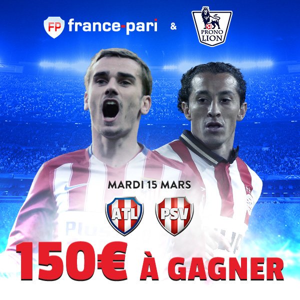 PronoLion's tweet image. ➡ Donne le premier buteur de ce @Atleti_France / @PSV (15x10€ à gagner)

👉 RT et répond avec le #FreeBetLion 🎁!