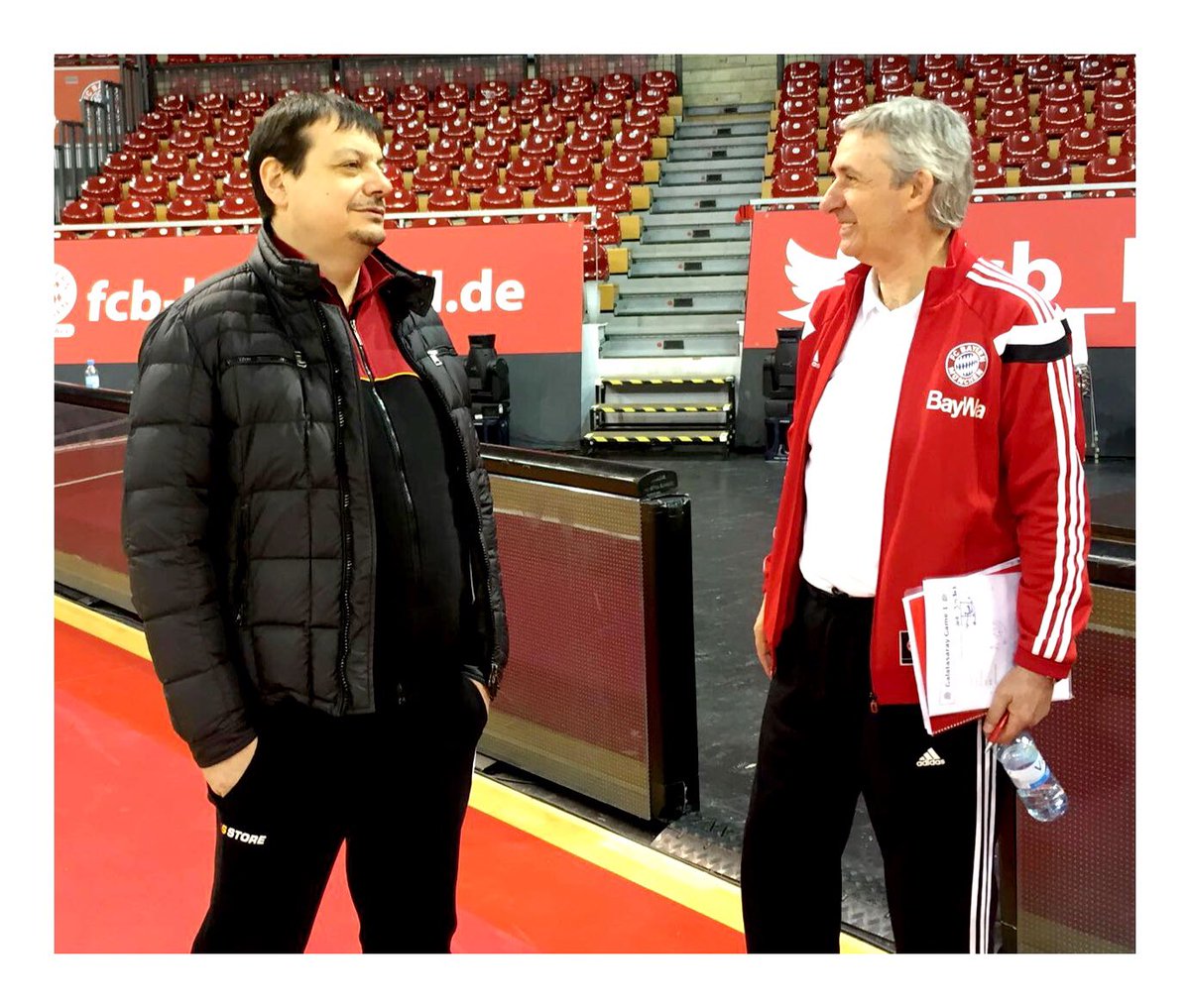 Chatting before the 1/4 Finals with #ataman #biggametonight <a href="/GSbasket/">Galatasaray Basketbol & Voleybol</a> @fcb_basketball <a href="/Eurocup/">BKT EuroCup</a>