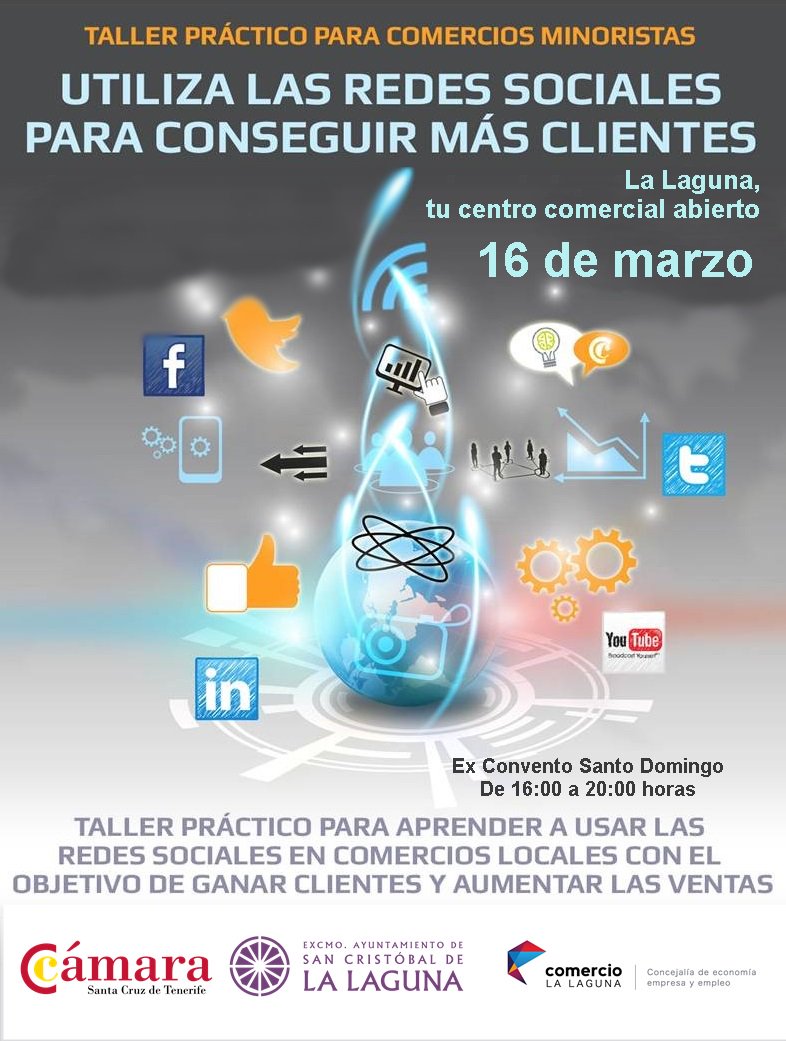 camarasctfe's tweet photo. Mañana jornada sobre #RedesSociales taller intensivo #gratuito para el comercio minorista https://t.co/ONdiAZq6iN https://t.co/IpbzEbyNAT