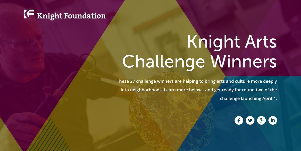 knightfdn's tweet image. 27 #akron arts projects win $1M in #knightarts challenge. Congrats to the winners! kng.ht/artsakron