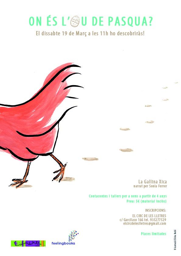 circlletres's tweet photo. Tenim conte i taller!Diss.19 a les 11h Preu:5€ #ousdepasqua #Pasqua #tallers #contacontes @BCNColours @sortirambnens https://t.co/BsGiePhbP3