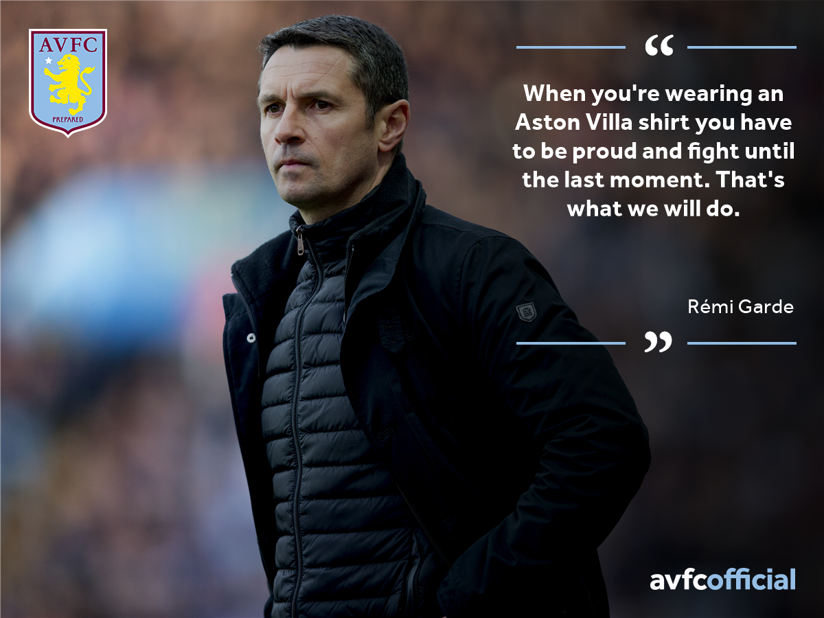 AstonVilla's tweet photo. Rémi Garde: It's a massive challenge but we won't give up. His views in full: https://t.co/0AEN6cx9YC #AVFC https://t.co/zuDcHJ6Oo9