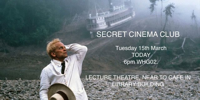 NFSFilmTV's tweet photo. Tonight @SecretCinemaClub. 6pm. WHG02. Shh, it’s a secret. https://t.co/sI33fz2jPB