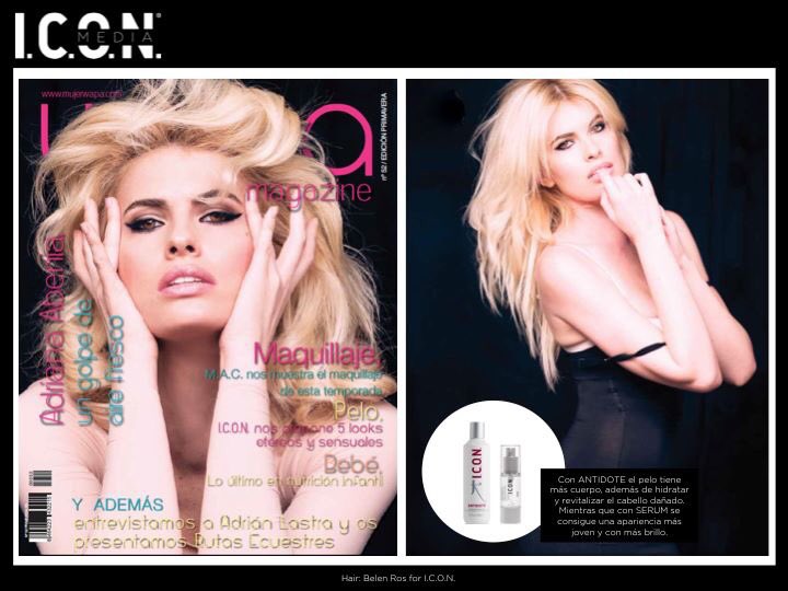 Los estilos más sensuales de <a href="/abeniaadriana/">Adriana Abenia</a> en <a href="/Redaccion_Wapa/">Wapa Magazine</a> Hair: Belen Ros with #ICONproducts