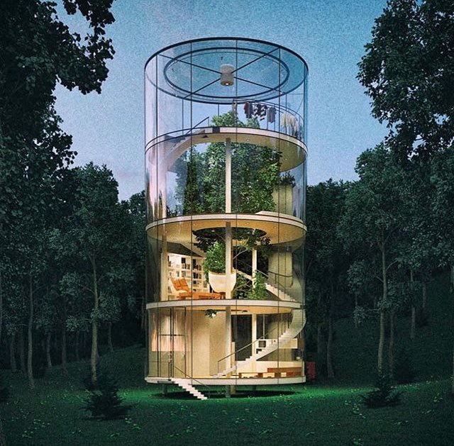 BİR AĞAÇ ETRAFINDA KURGULANMIŞ MEKANLAR DOĞAYLA BAŞBAŞA BİR YAPI 
TREEHOUSE BY MASOW DESİGN