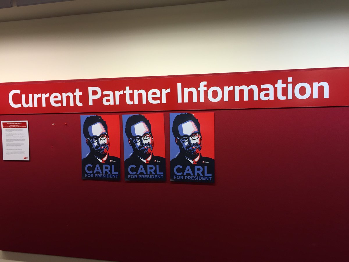 dshakejr's tweet photo. Get out and vote today...Carl for President!! He'll make storage great again...NO MORE LUNS @Tintri @CarlStorageGuy https://t.co/JpU6bjdxPW