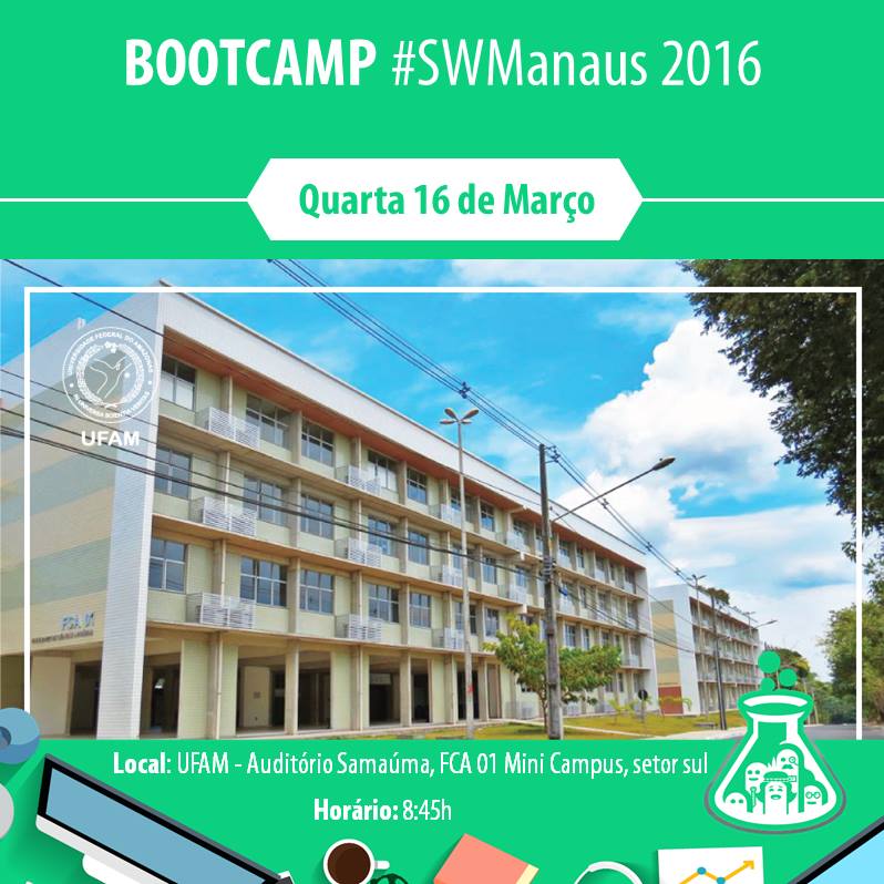 SWManaus's tweet photo. Na próxima quarta vamos ter um evento preparatório para o #SWManaus inscrição: https://t.co/tvRusojJ3h https://t.co/OLipK5OJMV