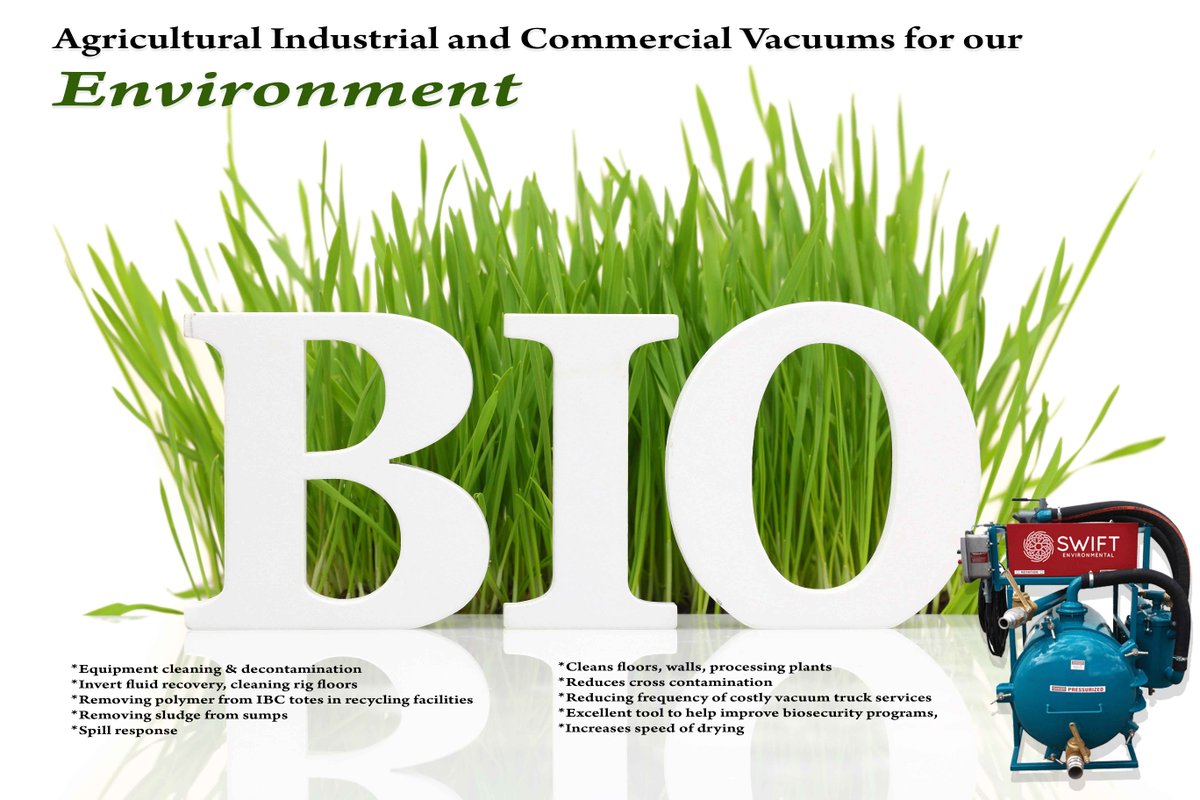 SwiftEnvEquip's tweet image. Collect, contain and control multiple fluids with a robust Swift Farm Vac.