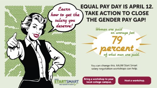 NorthernTwit8's tweet photo. There’s no silver bullet to solve the gender pay gap. But @AAUW’s #StartSmart can help! #AsAmEqualPay @AAUWPolicy https://t.co/bIGPEAmDuw
