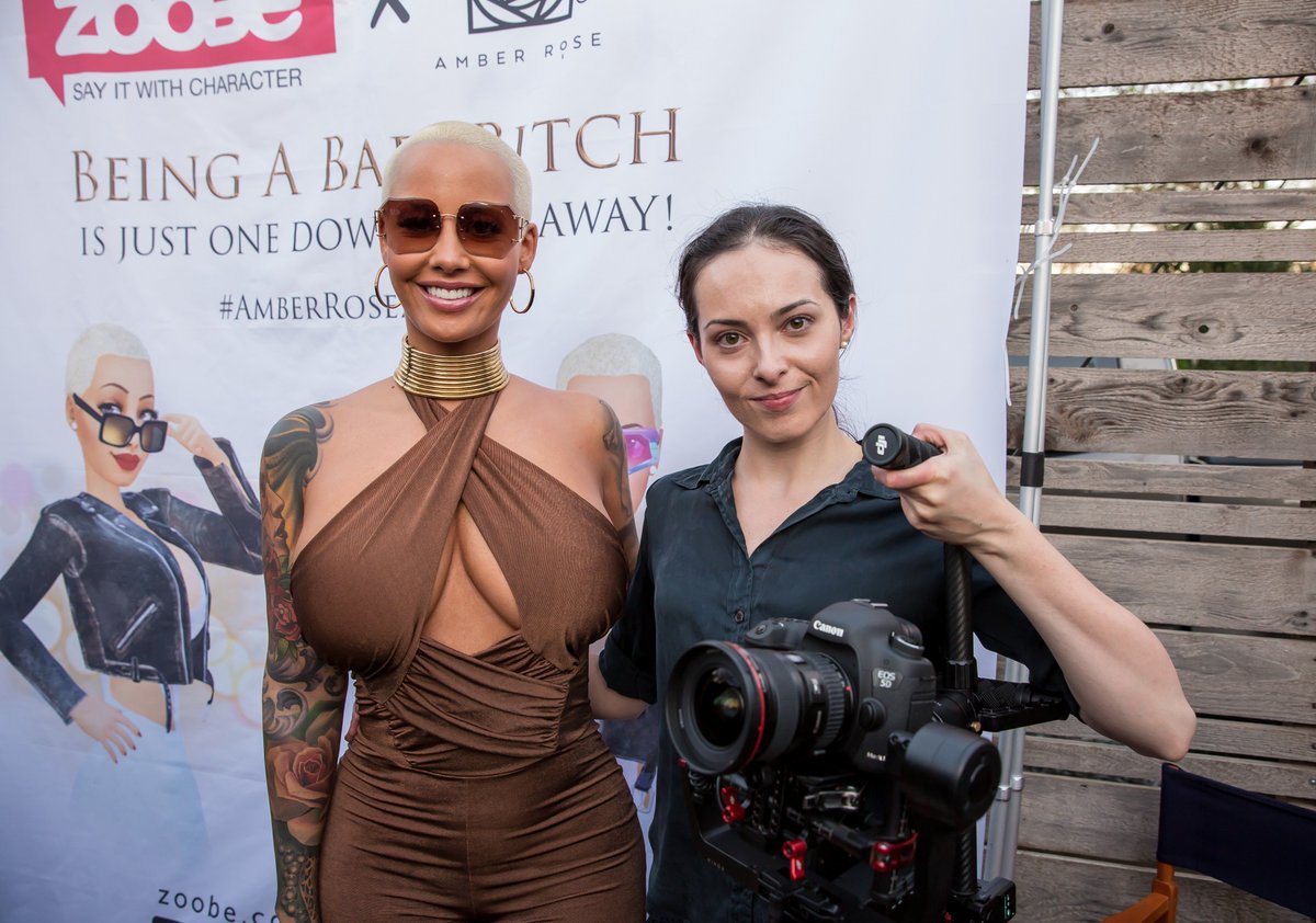 Grace_Alfar's tweet photo. Had a totally DOPE time filming @DaRealAmberRose @Zoobeapp 3D Character @sxsw @vidpaltravel @DJIGlobal #DJIsxsw https://t.co/GMzoAEjJyN
