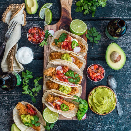 foodandwine's tweet image. Get your Taco Tuesday on with crispy fried chicken. #FWx fandw.me/1pJcjlz