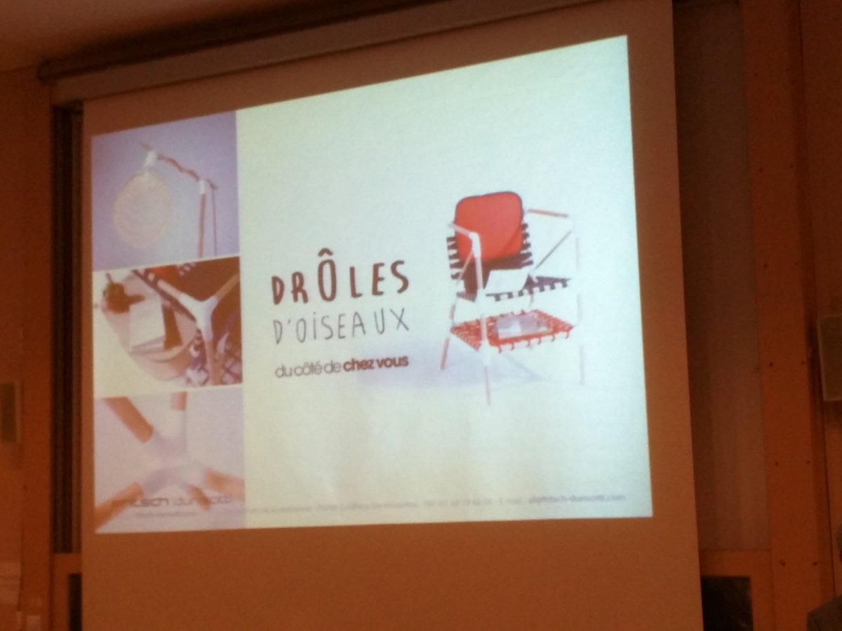 AM_RechTech's tweet image. Présentation du projet drôles d&apos;oiseaux par @fritschdesign ( visible au @TechShopLM )