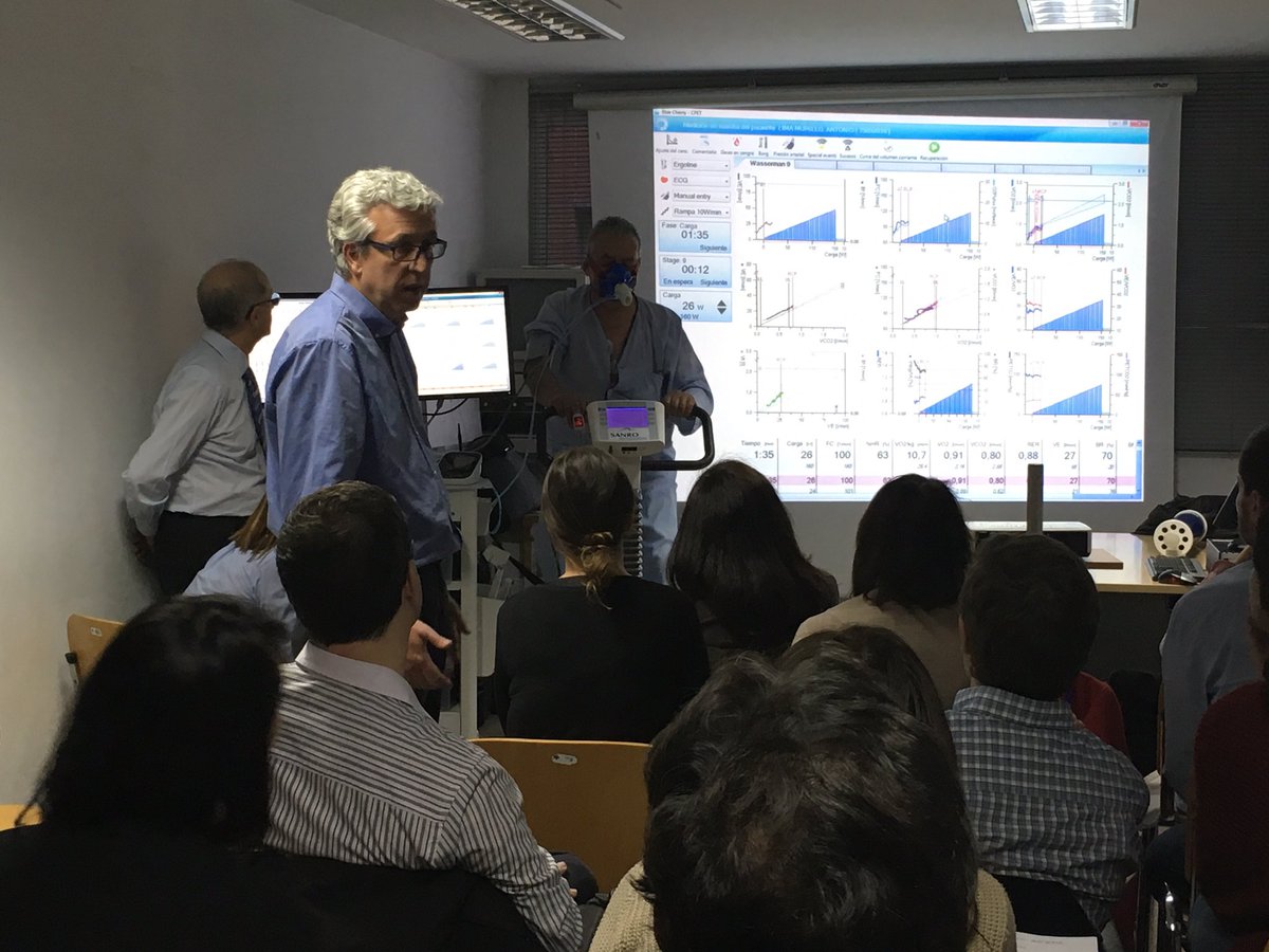Taller de Consumo de Oxígeno Servicio de Cardiologia Hospital Severo Ochoa. Éxito! Gracias Dres. Abeytua /Castillo!