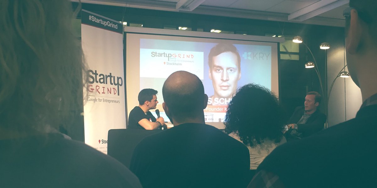 At #startupgrind listening to Johannes Schildt and his health startup KRY.