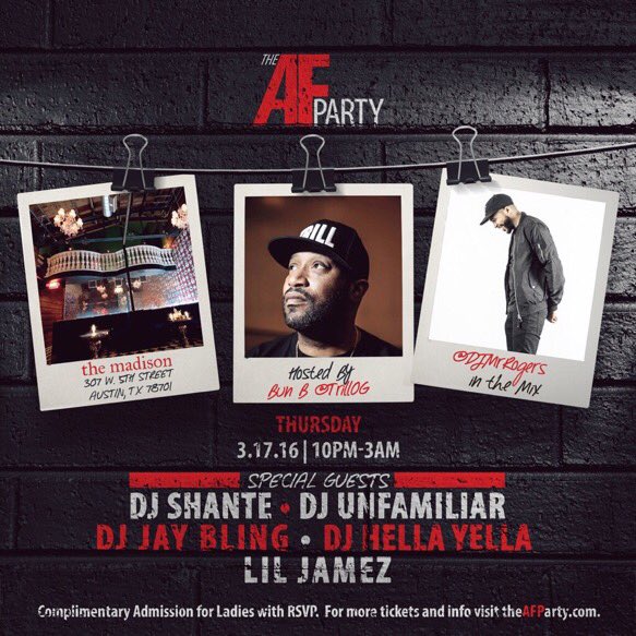 elpinchepipe's tweet photo. Meet me &amp; @BunBTrillOG at #theAFParty! https://t.co/GFjRBOcbvp
