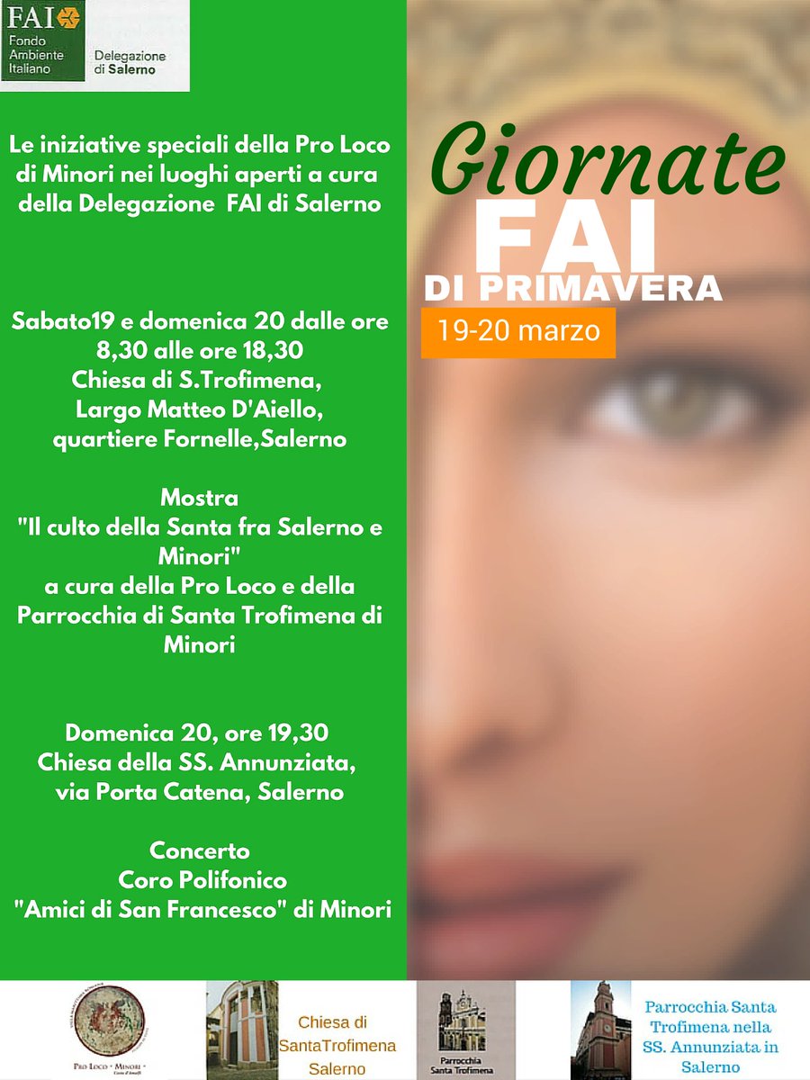 PLMinori's tweet photo. Le nostre iniziative speciali per le #GiornateFai nei luoghi aperti dalla delegazione @Fondoambiente di #Salerno https://t.co/jatwsPyysi