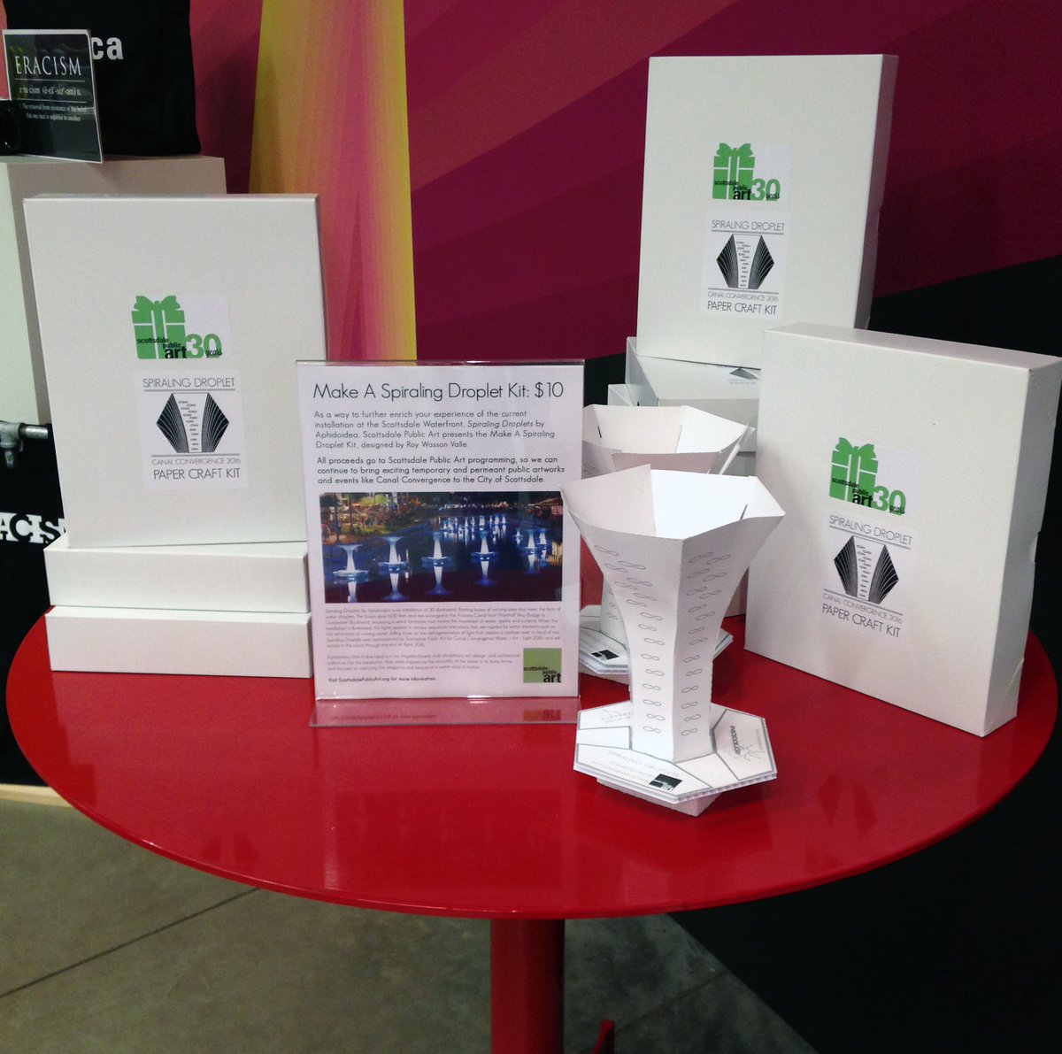 SDLPubArt's tweet image. Make a #SpiralingDroplet by #Aphidoidea with #ScottsdalePublicArt's #SpiralingDropletKit. $10 at #SCPAStore