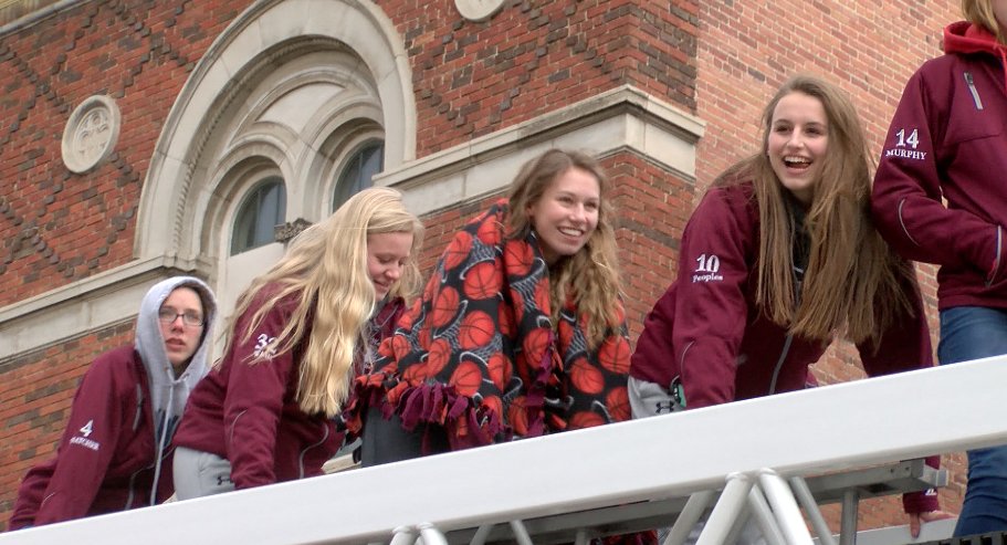 KXLF's tweet image. The perfect ending to a perfect season. The Butte Central Lady Maroons celebrate in style: bit.ly/252BxeO