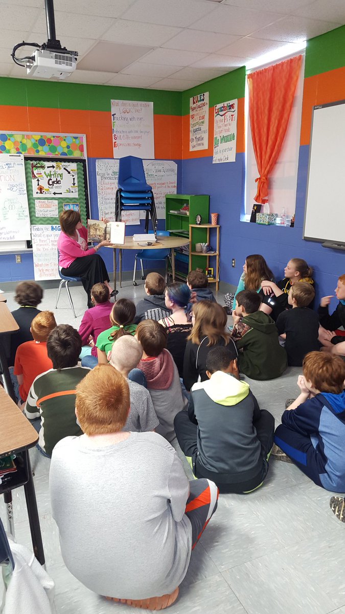 msc6thgrade's tweet photo. Guest reader for lit week! Ss love it! Thanks, Karen! #fpslearn #fpsboe @rdgdownthehall @McIntireElem https://t.co/P4o9PPwHSf