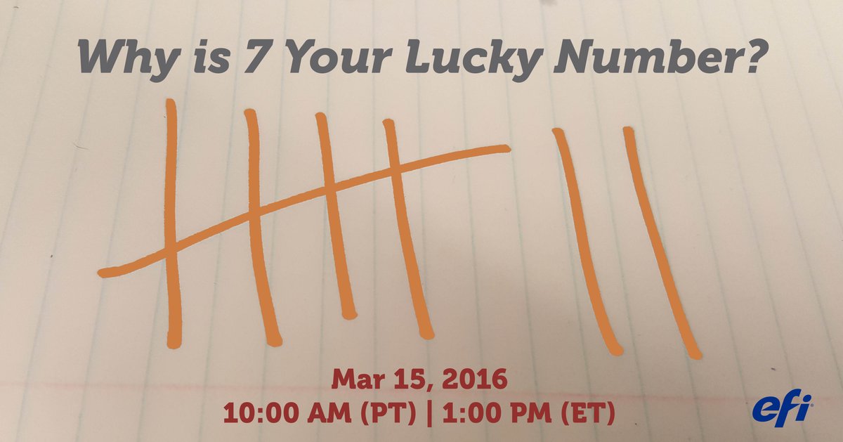 EFIPrint's tweet photo. Webinar: Why is 7 your lucky number? Explore new features in EFI #DirectSmile #crossmedia https://t.co/L66jA95G7Z https://t.co/MOk0ZkKrzV