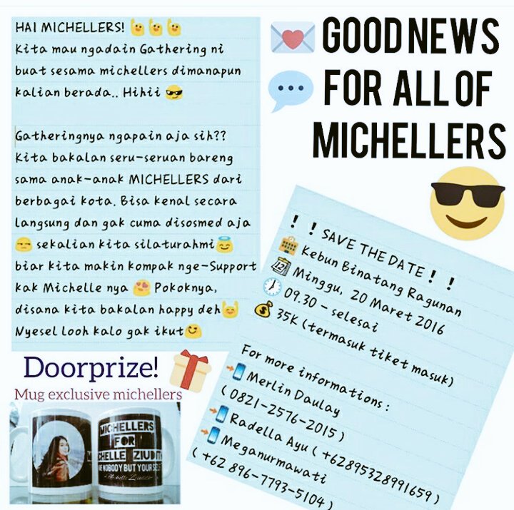 gomichelleziu1's tweet photo. Dari pd hari minggu diem dirumah gajelas mendingan gabung yuk diacara Gathering #michellers see yaaaw ٩(๛ ˘ ³˘)۶♥ https://t.co/uATVRlb6Wf