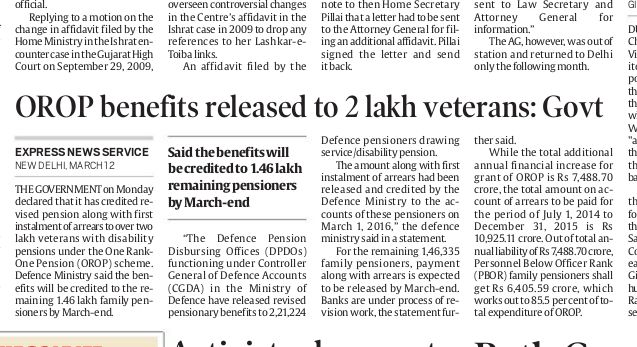 BJPInNews's tweet photo. OPOP benefits released by Modi Govt to 2 lakh veterans 
#OROPFulfilled #ModiWithVeterans https://t.co/FIU4VFonWl