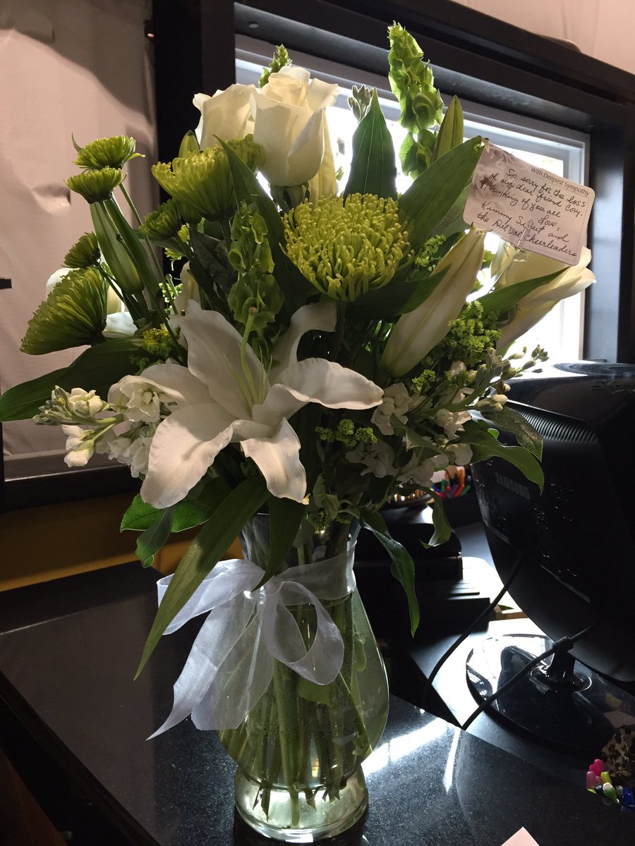 Thank you Kimmy Sweet and the <a href="/DelValcheer/">Del Val Cheerleading</a> organization for the beautiful flowers and kind words!