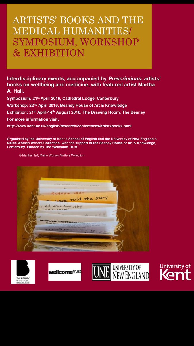 KentCGSW's tweet image. Pls RT notice for symposium &amp;amp; exhibition @The_Beaney @No1Cathedral @UniKentEnglish #medicalhumanities #illness #art